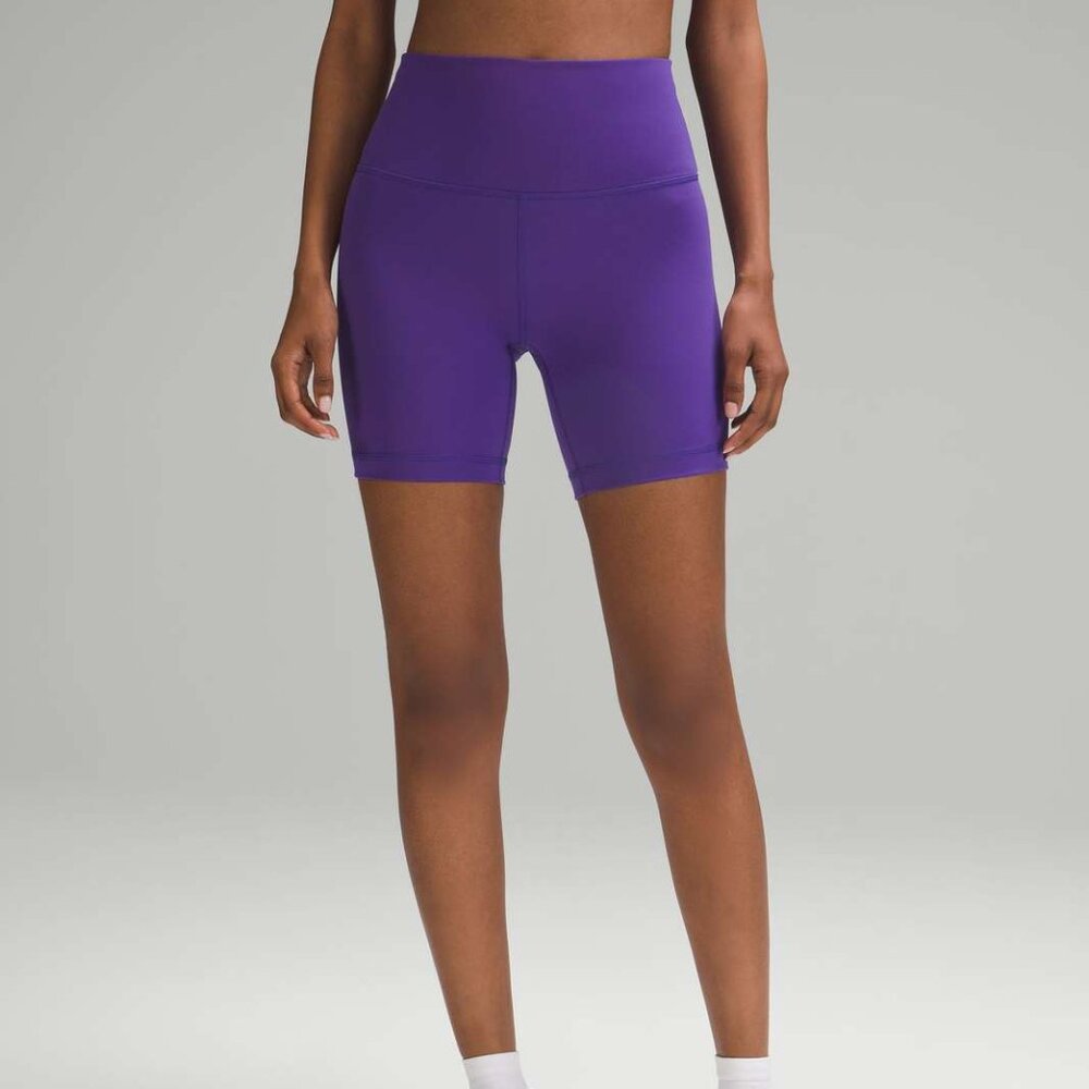 Lululemon Wunder Train High-Rise Short 6" Petrol Purple 12 - Picture 2 of 9